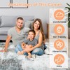 COZONY Washable Area Rugs Low Pile Ultra Soft Bedroom Mat Modern Abstract Floor Cover Carpet for Dining Room Playroom Home Office Nursery - 2 of 4