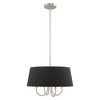 Livex Lighting Belclaire 4 - Light Chandelier in  Brushed Nickel - 3 of 4