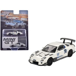 Mazda RX-7 (FD3S) "Itosyoukai Rei-gouki with RE Amemiya" RHD White with Graphics Limited Ed 1/64 Diecast Model Car by Mini GT - 1 of 4