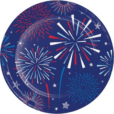 Creative Converting 9" Patriotic Party Paper Plates 24ct