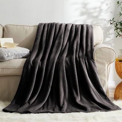 Inhand Fleece Throw Blanket for Couch Sofa or Bed, 50" x 60" Soft Fuzzy Plush Blanket, Luxury Flannel Blanket, Super Cozy and Comfy for All Seasons