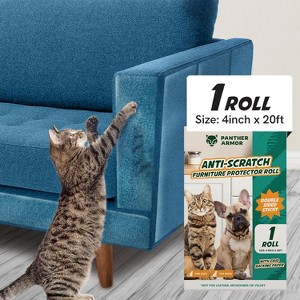 Panther Armor Anti Scratch Furniture Protectors, Protect Couch from Cats Scratching and Dogs - 1 of 4