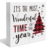 Rustic Christmas Decorations, It's the Most Wonderful Time of the Year Wooden Sign - 4 of 4