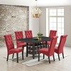 Kings Brand Furniture Lemont Tufted Upholstered Parsons Dining Chair, Set of 2 - 2 of 3