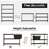 Acekool 5-Tier Heavy Duty Garage Storage Shelves, Adjustable Metal Utility Rack, Load Capacity 3850 lbs, 48" L x 18" W x 73" H, Black - 4 of 4