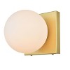 Elegant Lighting Jaylin 1 light Brass and frosted white Bath Sconce - 2 of 4