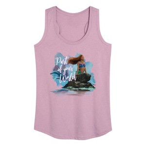 Women's - Disney - Part Of Your World Graphic Racerback Tank - 1 of 4
