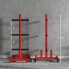 2 Inch Weight Plate Rack, Plate Rack Holder for Olympic Weight Plates and Bars, with 4 Transport Wheels and 6 Fasten Clamps, 440 lbs. Capacity - 3 of 4