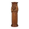 Traditional Polystone Lion Pedestal Table Bronze - Olivia & May - 2 of 4