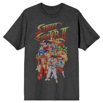 Street Fighter Ryu and Cast Men's Charcoal Tee