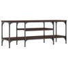 CLIHOME Iron Large TV Stands and Consoles, Metal TV Storage Cabinet 2 Open Compartments - 4 of 4