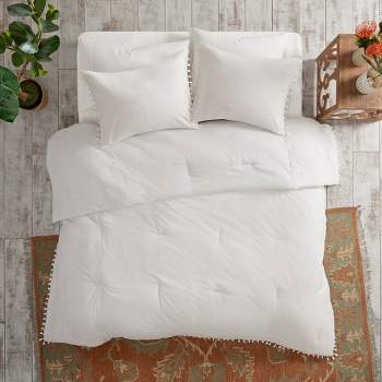 3pc Full/Queen Sula Cotton Comforter Set Ivory