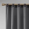 Set of 2 Bryce Poly Velvet Room Darkening Curtain Panels - 4 of 4