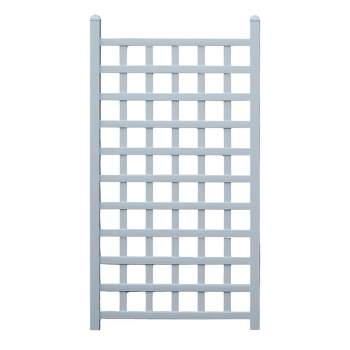 Dura-Trel Country Garden 35 by 66 Inch Indoor Outdoor Garden Trellis Plant Support for Vines and Climbing Plants, Flowers, and Vegetables, White