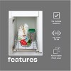 Glidez Multipurpose Chrome-Plated Steel Pull-Out/Slide-Out Storage Organizer with Plastic Liner for Under Cabinet Use - Chrome - 3 of 4