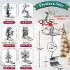 Christmas Stocking Holders for Mantle, Set of 6, Cute Lightweight Silver Xmas Mantle Hooks for Fireplace - 3 of 4