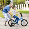Costway 12"/14"/16"/18" Kids Training Bike with Removable Training Wheels Pneumatic Tires Navy/Black - 2 of 4
