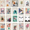 (Set of 2) 18" x 24" Sylvie Mid-Century Modern Patterns Framed Canvas Set Natural - Kate & Laurel All Things Decor - 4 of 4