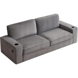 AMERLIFE Sofa with Cup Holders& USB Charging Ports, Comfy Couch for Living Room - 1 of 4