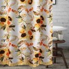 Somerset Ruffle-Trimmed Shower Curtain 72 "x 72" Gold by Greenland Home Fashion - 2 of 4