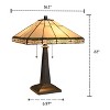 Chloe Lighting Theros Tiffany-style 2 Light Mission Table Lamp 16" Shade - 4 of 4