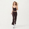 Anna-Kaci Active Women's High Waist Wide Leg Sweatpants with Ruffle Hem Detail - 4 of 4