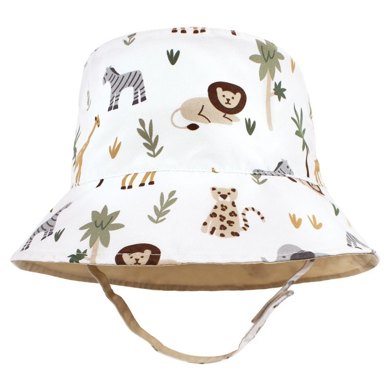 Hudson Baby Infant Boy Sun Protection Hat, Tropical Safari, 4 of 8