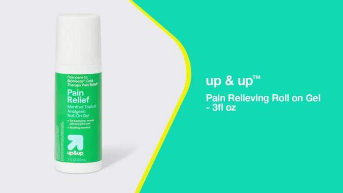 Pain Relieving Roll on Gel - 3fl oz - up &#38; up&#8482;, 2 of 5, play video