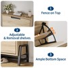 Shoe Storage Cabinet with 2 Flip Drawers - with Metal Legs, Adjustable Shelf, Narrow Shoe Rack Organizer for Entryway, Foyer, Hallway, Living Room - 4 of 4