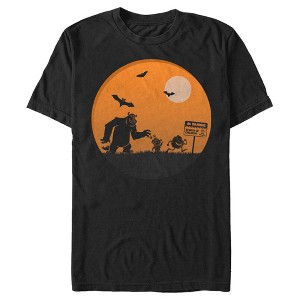 Men's Monsters Inc Halloween Beware of Children T-Shirt - 1 of 4