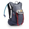 High Sierra Hydrahike 2.0 16L Hydration Water Backpack with Insulated Reservoir Pocket for Hiking, Running, Climbing, or Cycling, Gray & Red - 3 of 4