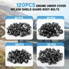 Itopfox 120pcs Plastic Rivets for Toyota Lexus Push Type Retainer, Engine Under Cover Fasteners, Bumper Fender Clips, Body Pins Replacement Kit - 4 of 4