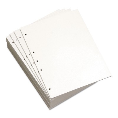 Domtar Custom Cut-Sheet Copy Paper 20 lb 8 1/2 x 11 White 5-Hole Left 1 RM 851151