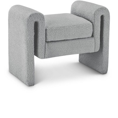 Meridian Furniture,Stylus Boucle Fabric Bench