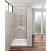 Fine Fixtures Single Threshold Acrylic Shower Base - Non-Slip Textured Surface Shower Floor Pan in White - 2 of 4