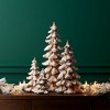 Gold Flocked Pine Tree Decor (Set of 4) - 4 of 4
