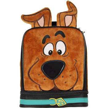 Scooby Doo Character Embroidered Face with 3D Ears Lunch Bag Lunch Box Tote Brown