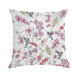 Grace Hummingbird Pillow Covers 18x18 Decorative Throw Pillows Soft Square Cushion Covers for Couch Sofa Bedroom - 1 of 1