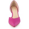Allegra K Women's Pointy Toe Slip on Stiletto Heel Pump Sandals - 2 of 4