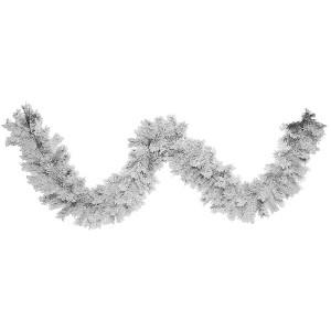 Vickerman Artificial Flocked Alaskan Garland - 1 of 3