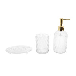 Unique Bargains Reusable Dot Bathroom Accessories Kit 1 Set - 1 of 4