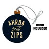 University of Akron Zips Logo Wood Christmas Tree Holiday Ornament - 2 of 4