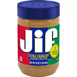Jif Crunchy Peanut Butter - 16oz