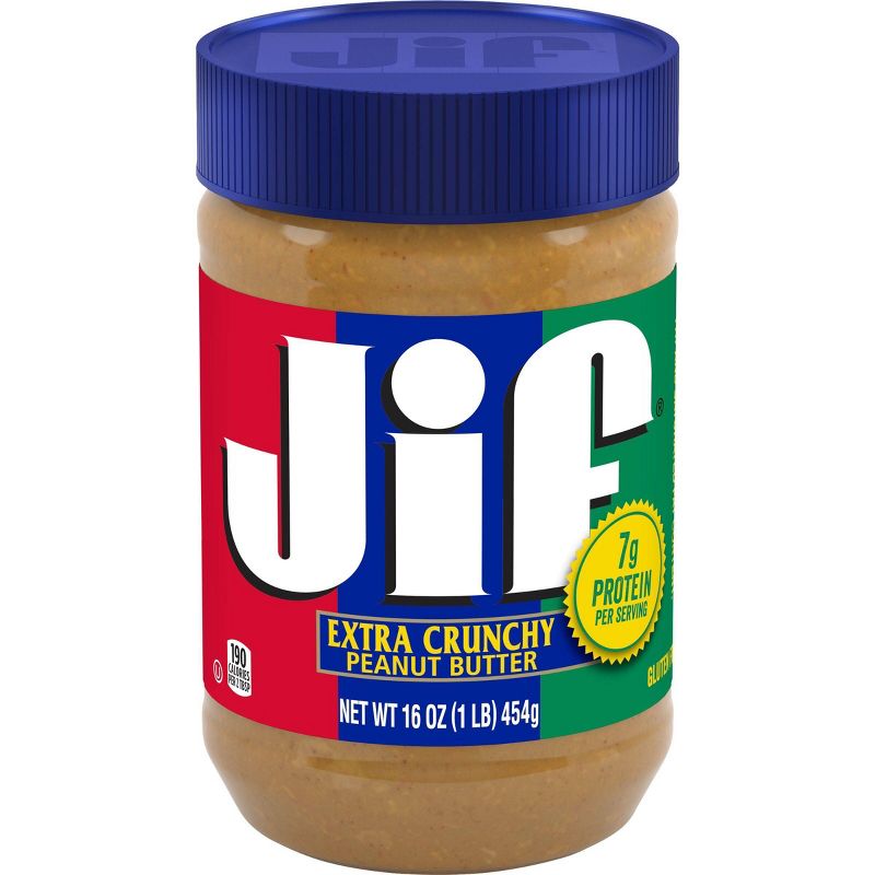 Jif Crunchy Peanut Butter - 16oz, 1 of 7
