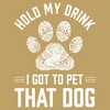 Junior's Lost Gods Hold My Drink I Got to Pet That Dog Festival Muscle Tee - 2 of 4
