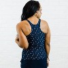Calypsa Women's Maya Tankini Swim Top With Built-in Bra - 3 of 4