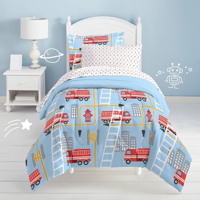 fire truck twin bed set