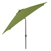11' x 11' Aluminum Market Polyester Umbrella with Crank Lift Lime Green - Astella: Outdoor, Hexagonal, Bronze Finish - 3 of 4