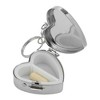 Unique Bargains 2 Grid Heart Pill Case Silver Tone 1 Pc - 2 of 4