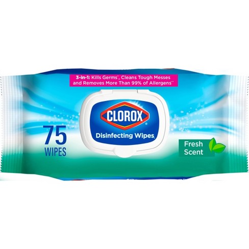 Clorox 75-Count Fresh Scent Bleach Free Disinfecting Cleaning